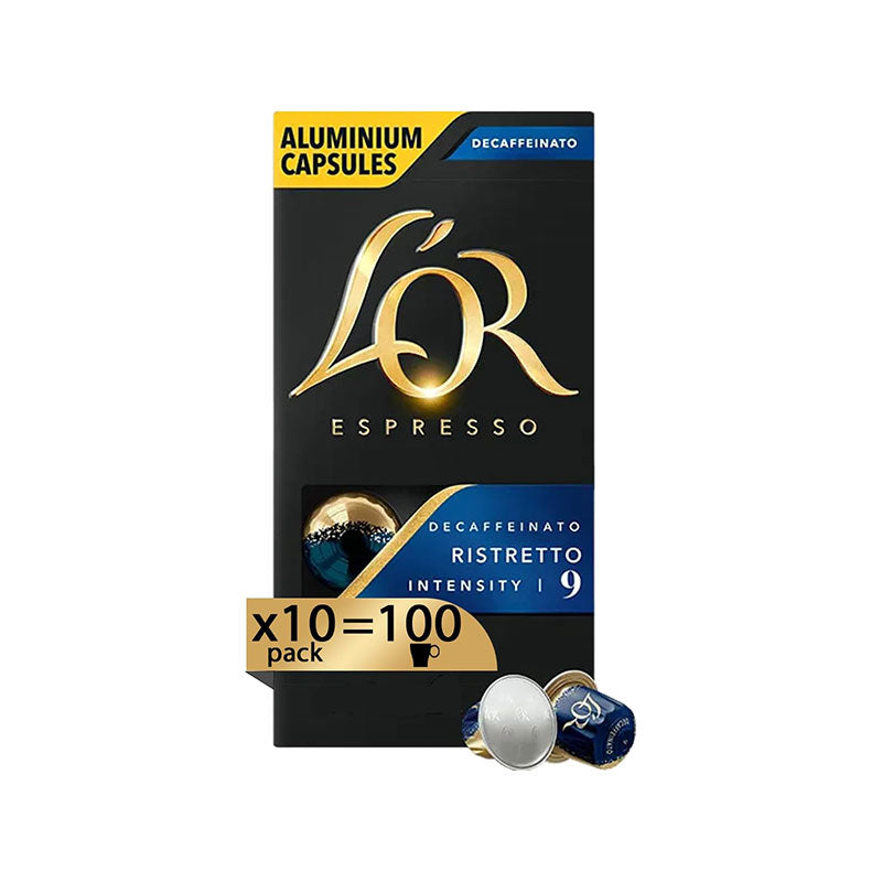 Caffè L'OR - Capsule Compatibili Nespresso Alluminio - Miscela Decaffeinato