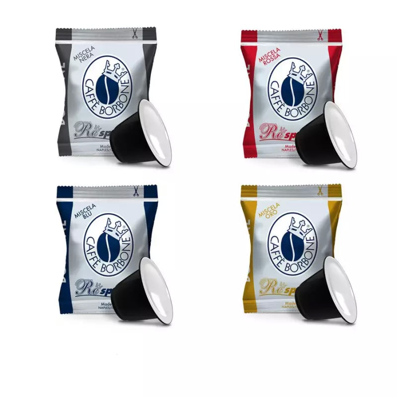 Caffè Borbone – Linea Respresso – Mix Degustazione 4 Miscele – 400 Capsule