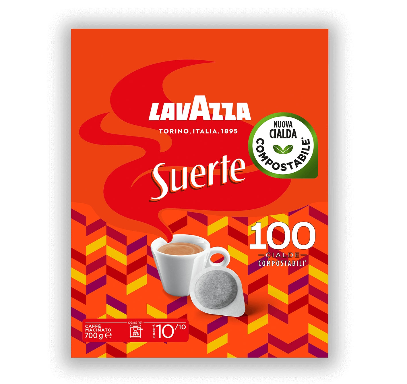 Caffè Lavazza - 100 Cialde Filtro Carta ESE 44 mm - Suerte