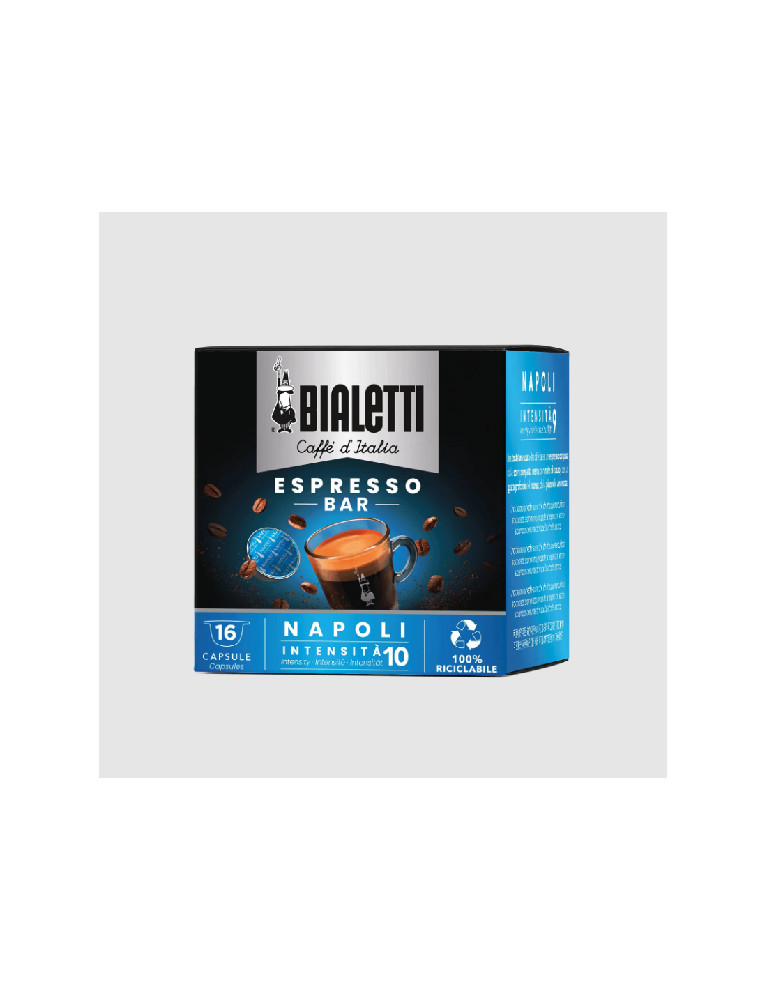 Caffè Bialetti Napoli – Capsule Originali Bialetti, Espresso Forte e Deciso dal Gusto Intenso
