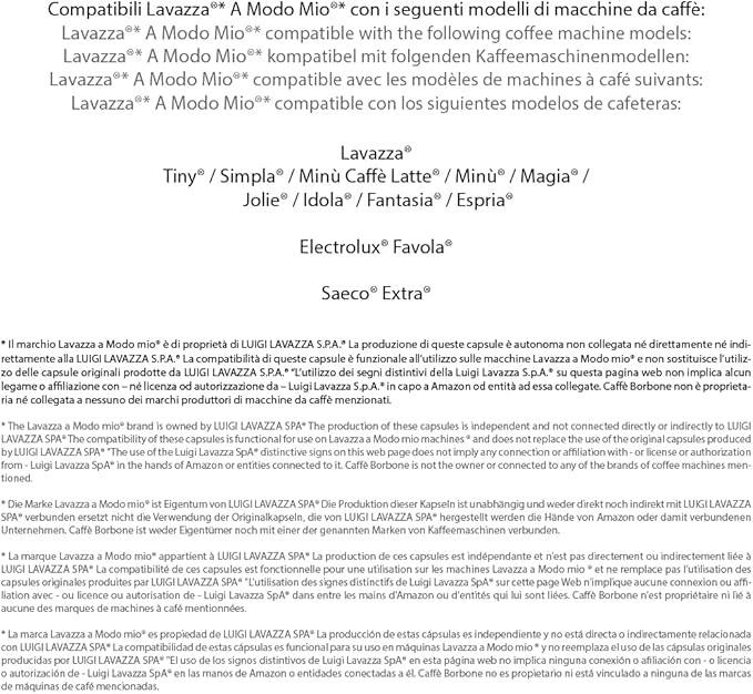 Caffè Borbone Don Carlo Rossa – Eine mit Modo Mio kompatible Mischung – Starke und energiegeladene Mischung – Schachtel mit 50 Kapseln
