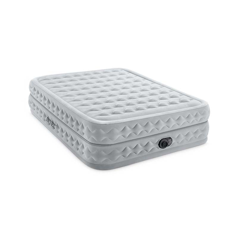Intex – Materasso Gonfiabile – Airbed Dura-Beam Supreme Air-Flow – Con Pompa Elettrica Incorporata – 152cm x 203cm x 51cm