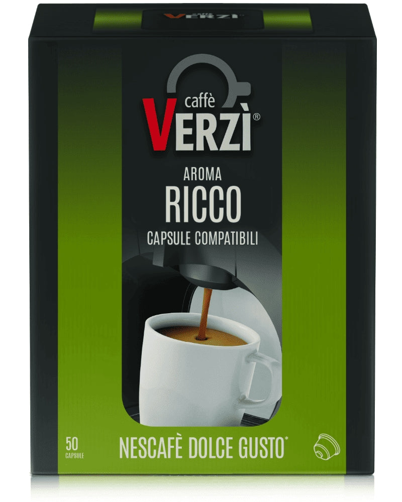 Caffè Verzi – Capsule Compatibili Dolce Gusto – Miscela Ricco