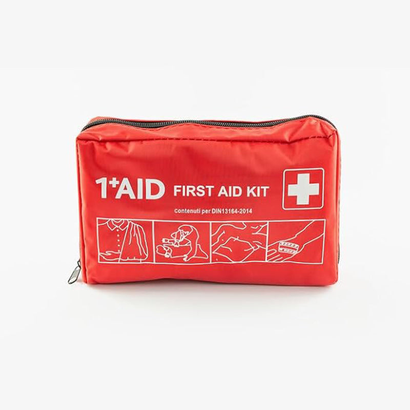 Rocard ® | Kit di Pronto Soccorso professionale per auto, casa, viaggio, barca, moto| Borsa di emergenza completa per medicazione | Made in Italy | Borsa in Nylon | Conforme Alla Norma DIN 13164
