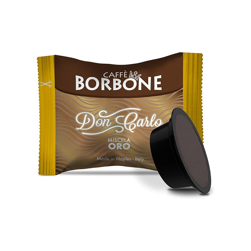Caffè Borbone Don Carlo Oro – Compatibile A Modo Mio – Miscela Pregiata e Aromatica – Box da 50 Capsule