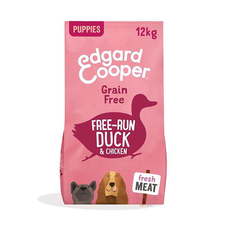 Edgard & Cooper – Crochette Cani – Cuccioli – Anatra/Pollo – 12 Kg