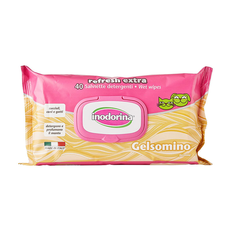 Inodorina – Extra Refresh Tücher – Pflanzliches Keratin | Arganöl – 40 Stück