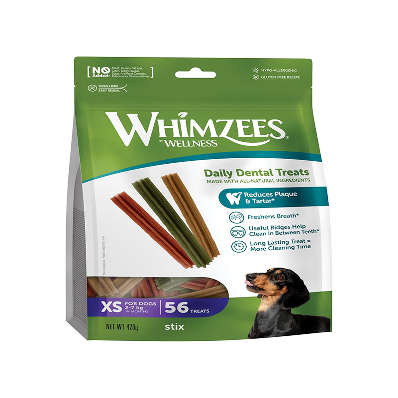 Whimzees – Snack Dentali Per Cani – Taglia Xs – Confezione da 56 Pz