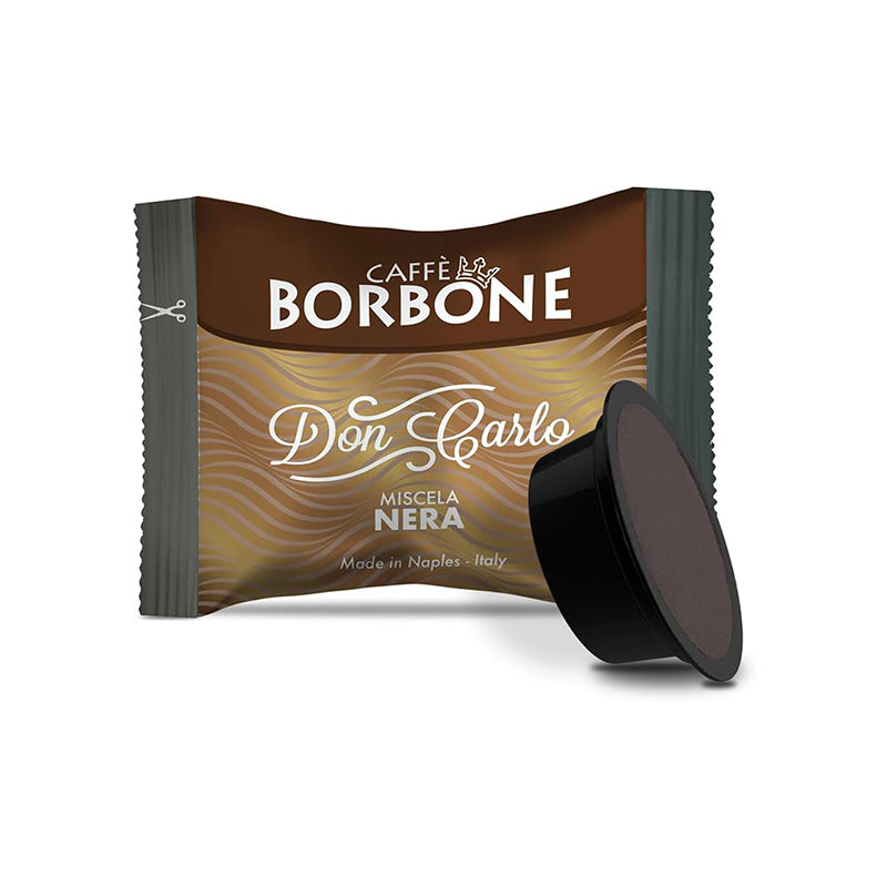 Caffè Borbone Don Carlo Nera – Compatibile A Modo Mio – Miscela Intensa e Decisa – Box da 50 Capsule