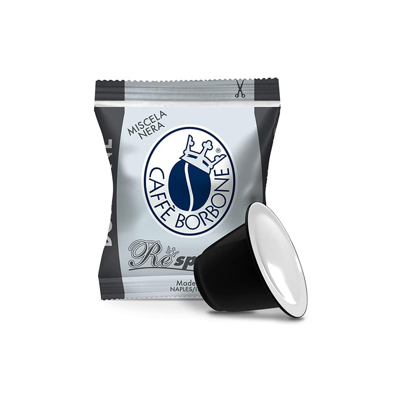 Caffè Borbone Respresso Nera – Compatibile Nespresso – Miscela Intensa e Decisa – Box da 50 Capsule