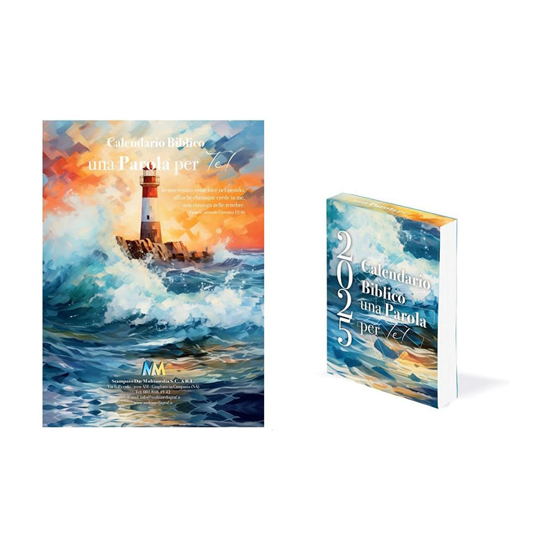 Rocard ® Kalender 2025 | Tageskalender | Tischkalender | Wandkalender | Mit 365 Bibelversen | Sprache: ITALIENISCH |