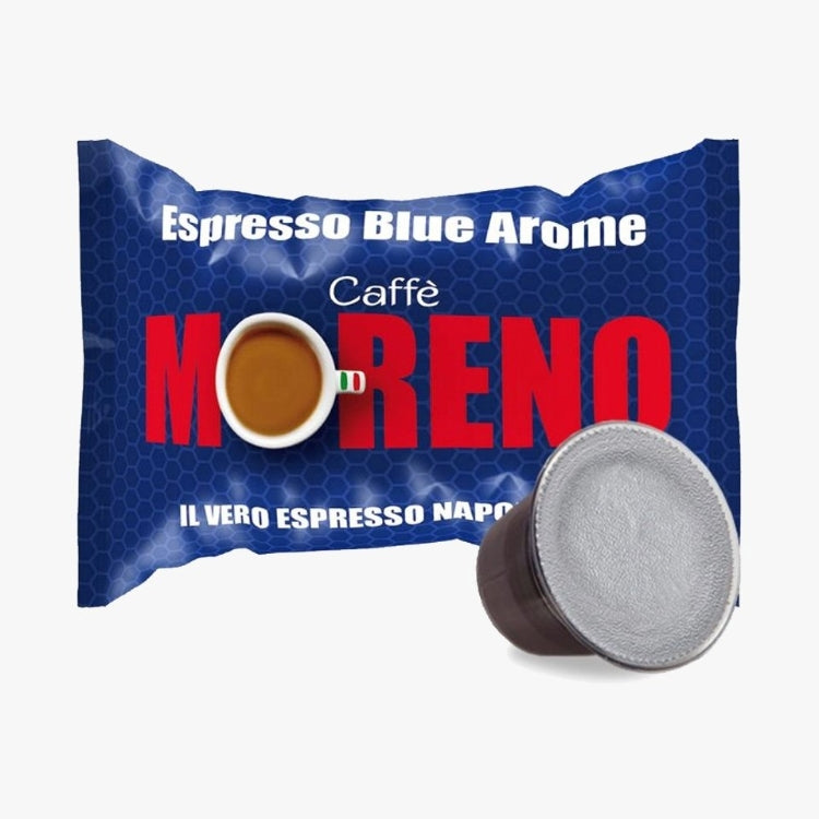 Caffè Moreno - 100 Capsule Compatibili Nespresso - Aroma Blu