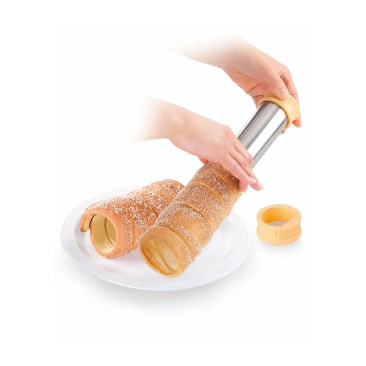 Tescoma – Set mit 2 Bohemian Trdelnik-Rollern – Farbe: Grau – Grau, 20,6 x 9 x 23,6 cm