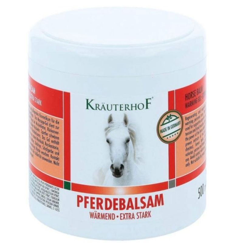 Kräuterhof – Balsamo per cavalli riscaldante, gel massaggiante – 500 ML