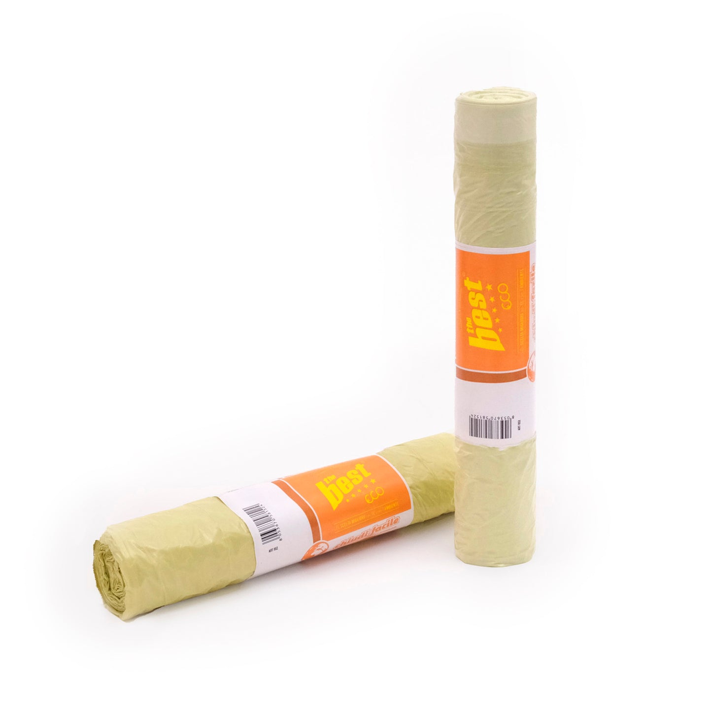 Rocard® | Sacchetti Spazzatura 110L con Maniglie, 240 Pz, Sacchi Spazzatura per Raccolta Differenziata Esterno e Interno, Sacchi Spazzatura 70×110 cm Antiforo – Buste Spazzatura 24 Rotoli.