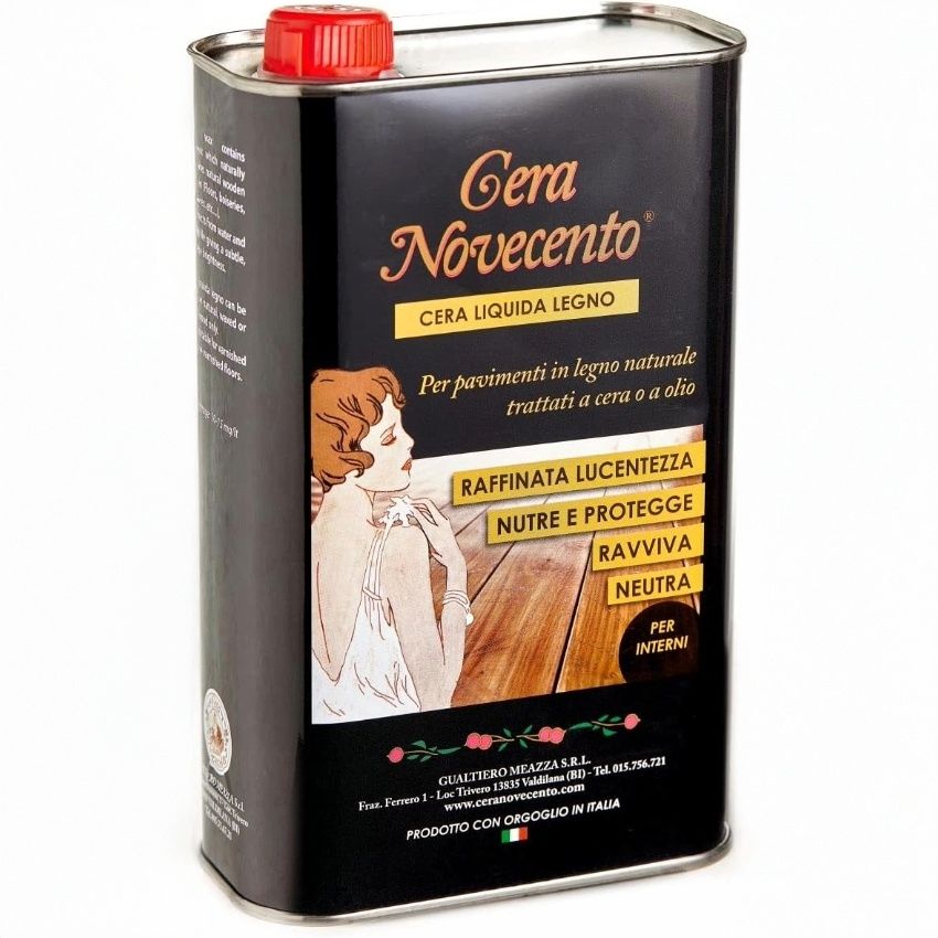 Novecento – 1 Liter – X905 Neutrales flüssiges Holzwachs – Schutz- und Polierfinish