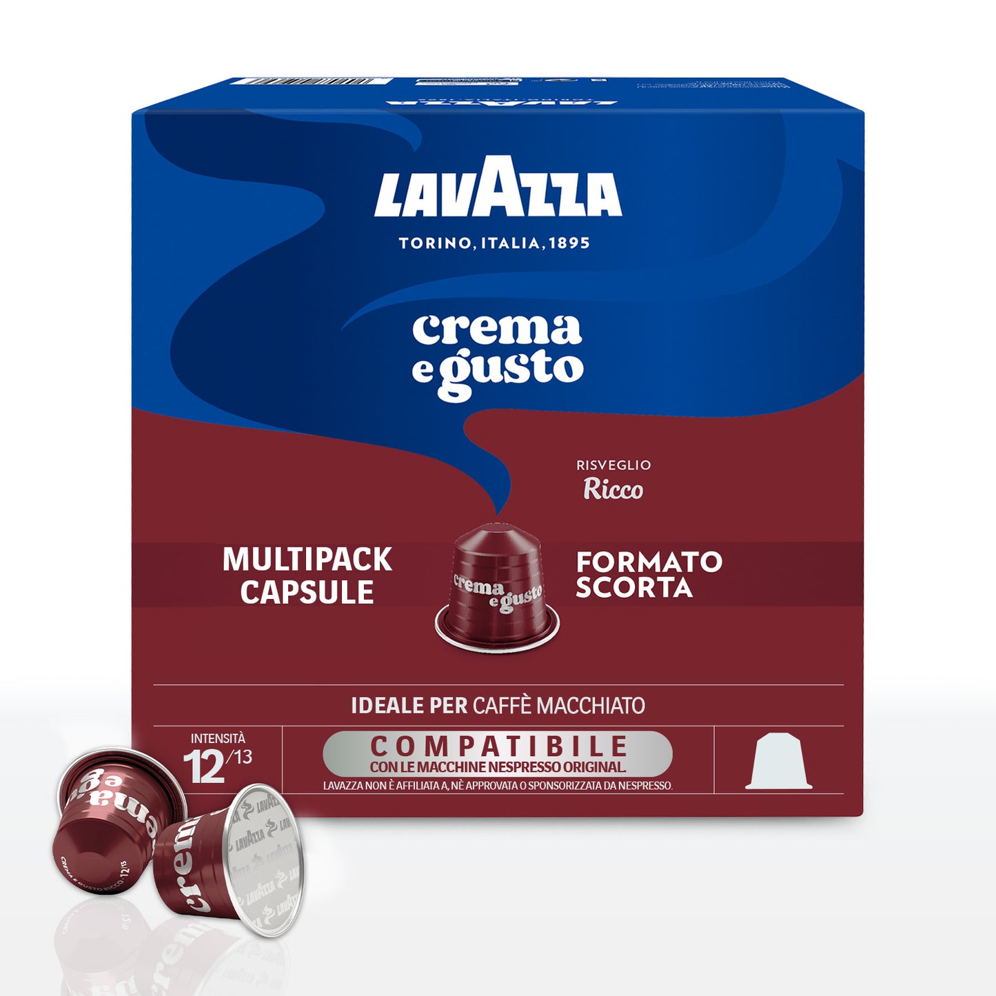 Lavazza - Nespresso Alluminio - Crema e Gusto - Risveglio Ricco
