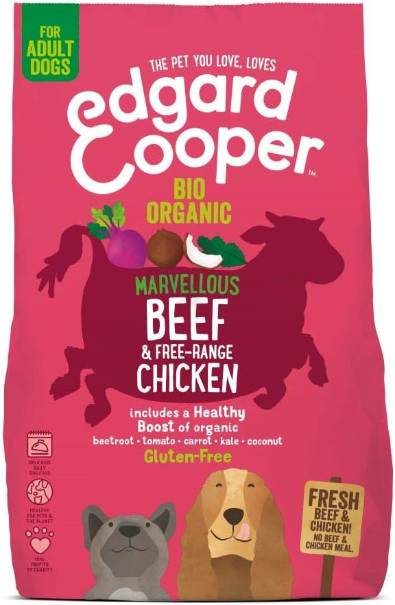 Edgard & Cooper – Crochette Cani – Adulti – Manzo e Pollo Bio – 7 Kg