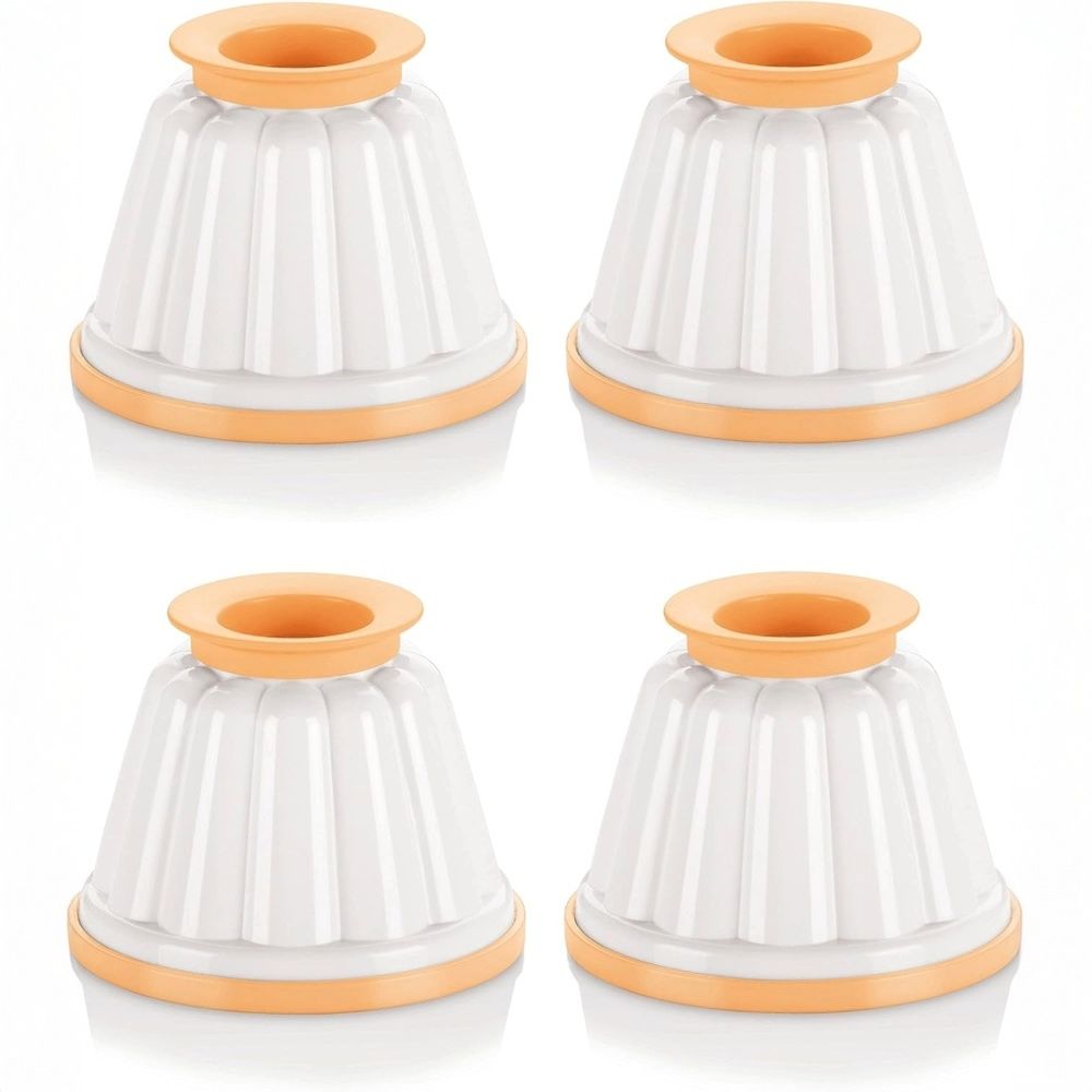 Tescoma – Delicia – Set mit 4 Puddingformen aus widerstandsfähigem Kunststoff, ideal für hausgemachte Desserts