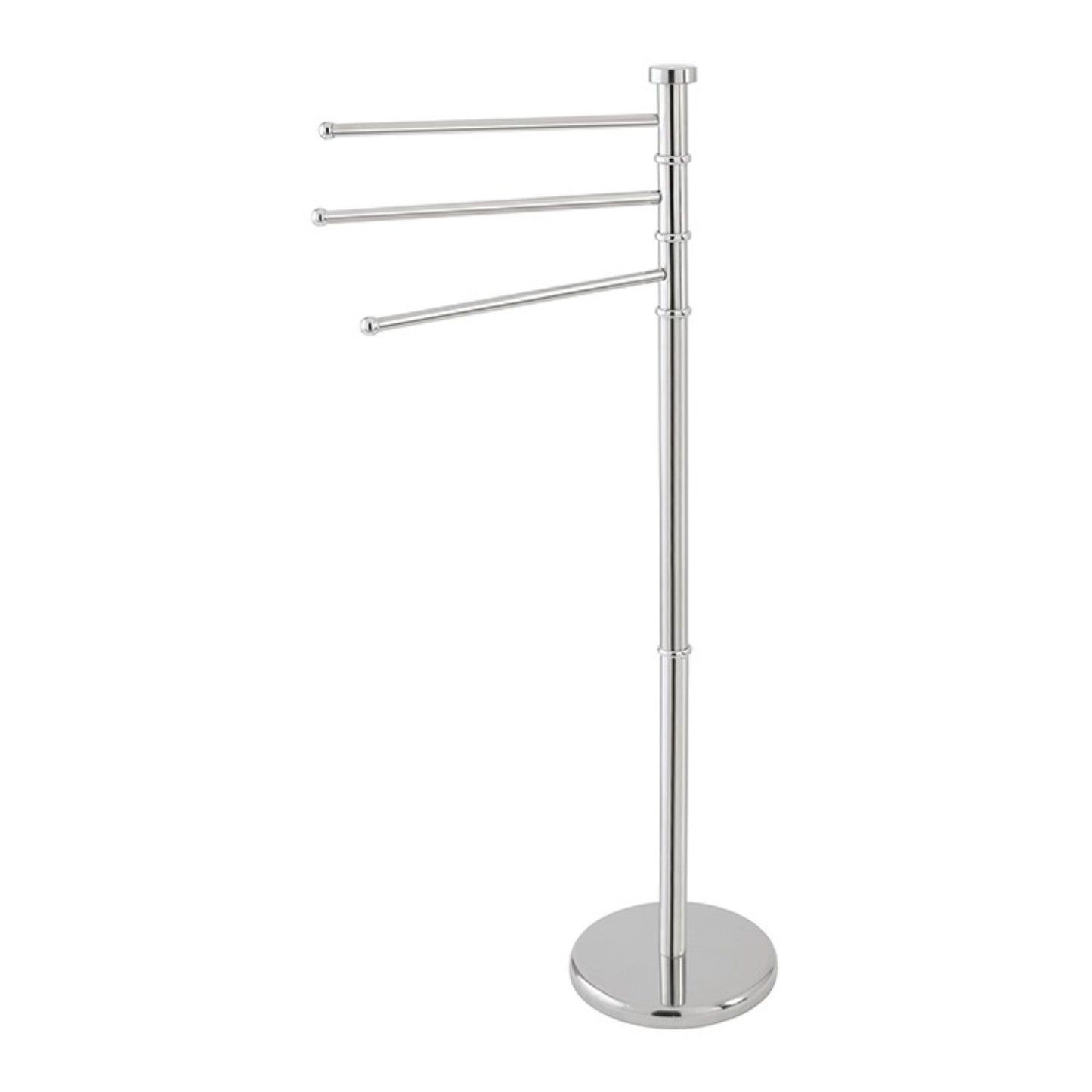Feridas – Dreiarmiger Handtuchhalter aus verchromtem Stahl – Elegant und platzsparend für das Badezimmer