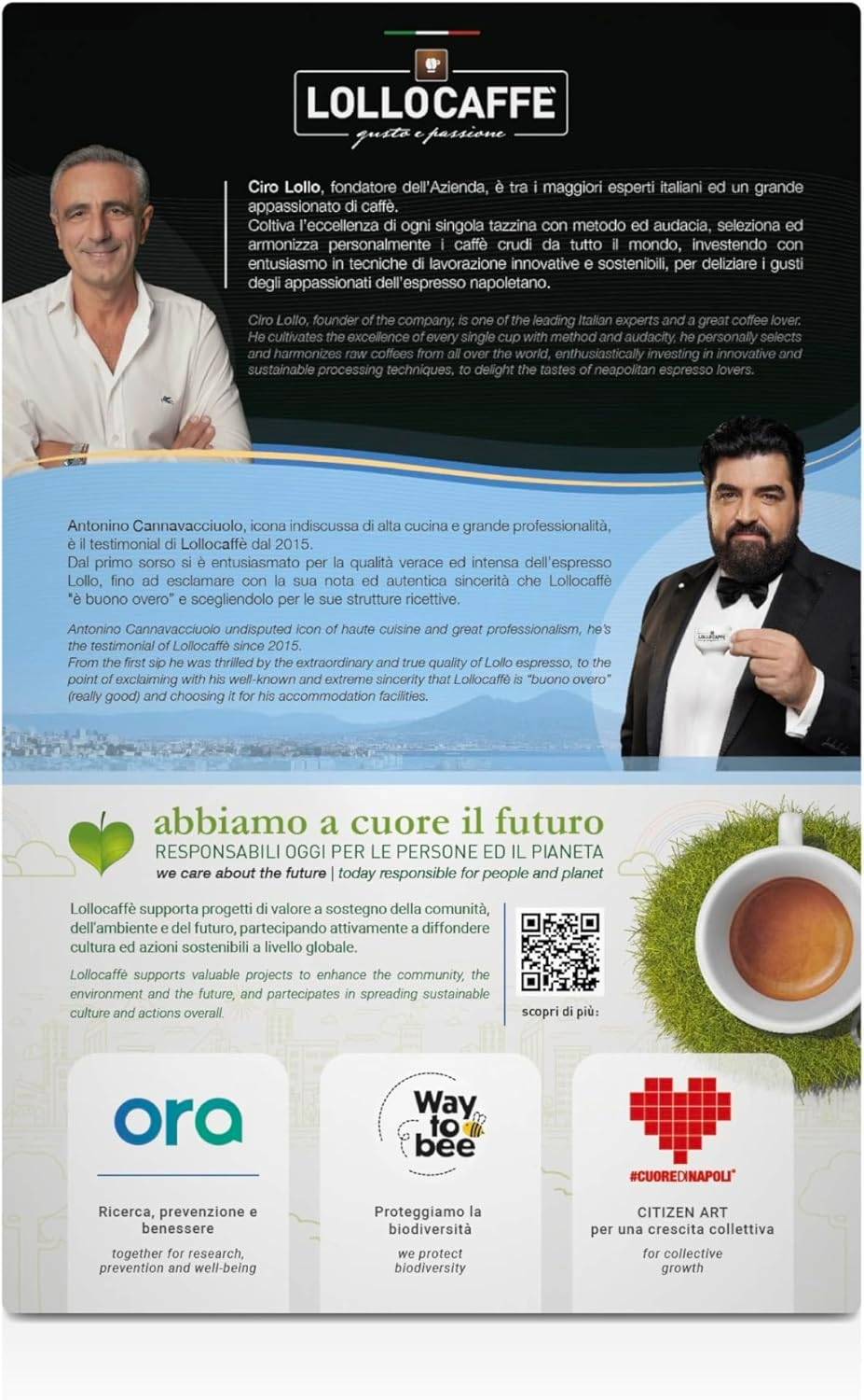 Caffè Lollo – 100 Nespresso-kompatible Kapseln – Silver Blend