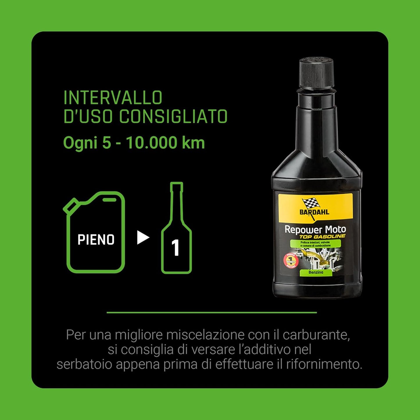 BARDAHL – CODE 116010 – REPOWER ADDITIV MOTO TOP BENZIN 150ML