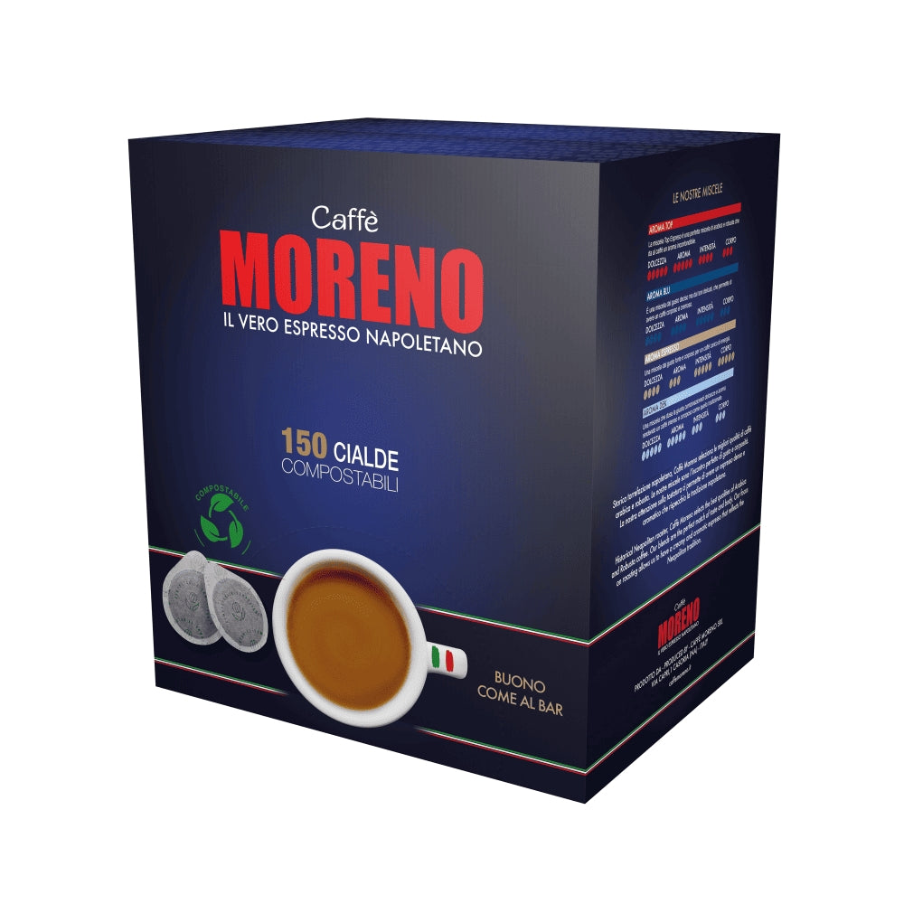 Caffè Moreno - Espresso Bar - 150 Cialde Filtro Carta ESE 44 mm