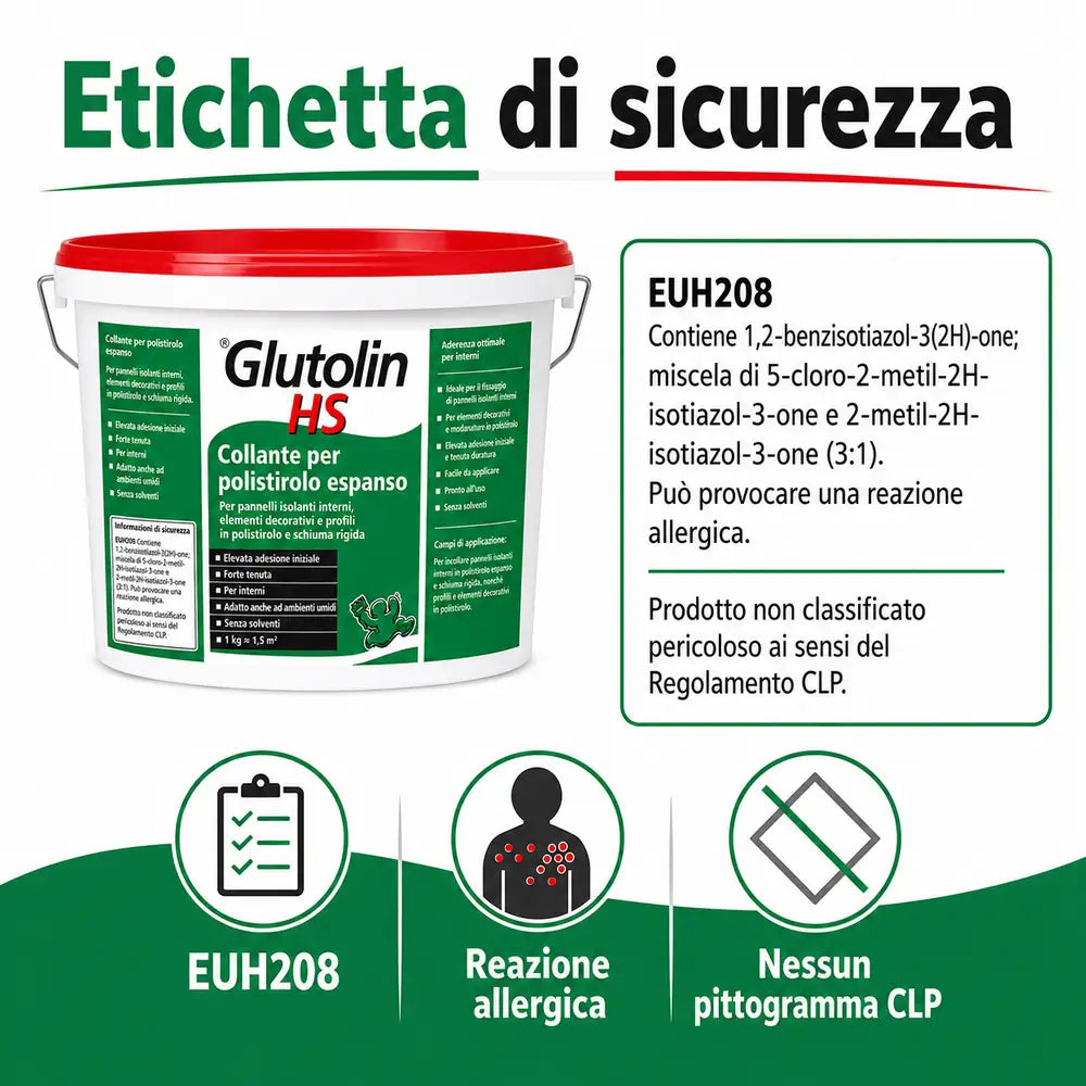 Glutolin – Colla per Polistirolo – 8 Kg