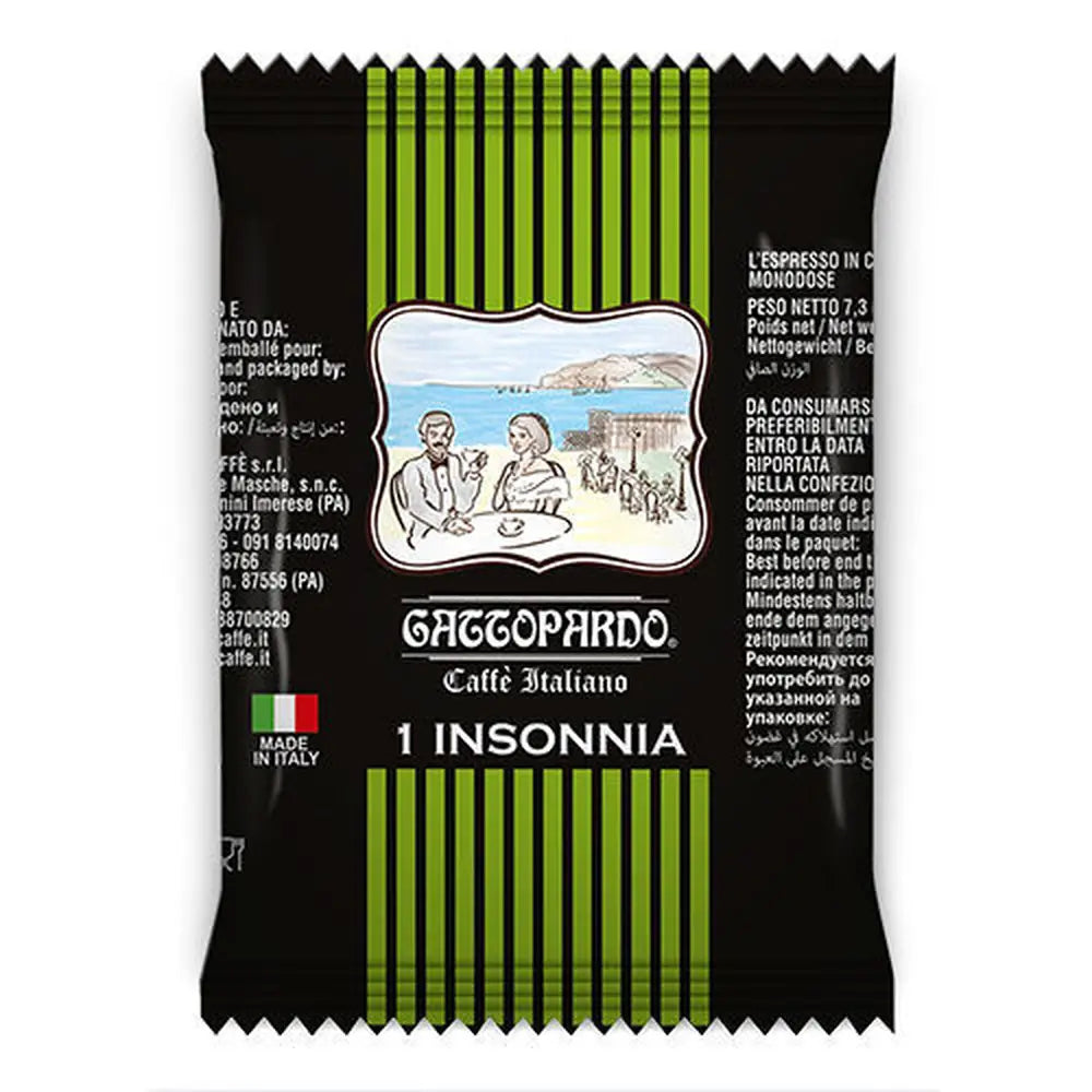 Toda Gattopardo Insonnia – Capsule Compatibili Uno System – Caffè Extra Forte e Intenso