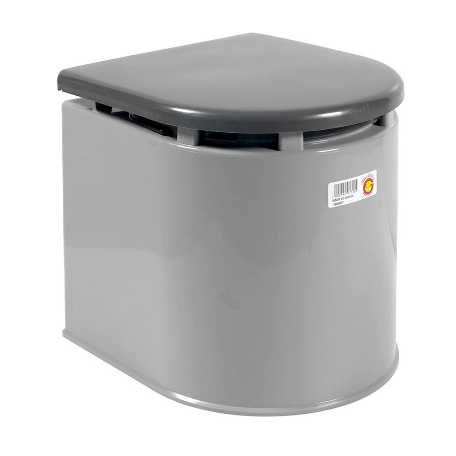 Giganplast Camper Chemietoilette, 41x36x38 cm, 12 Liter, Kapazität 120 kg, Farbe grau