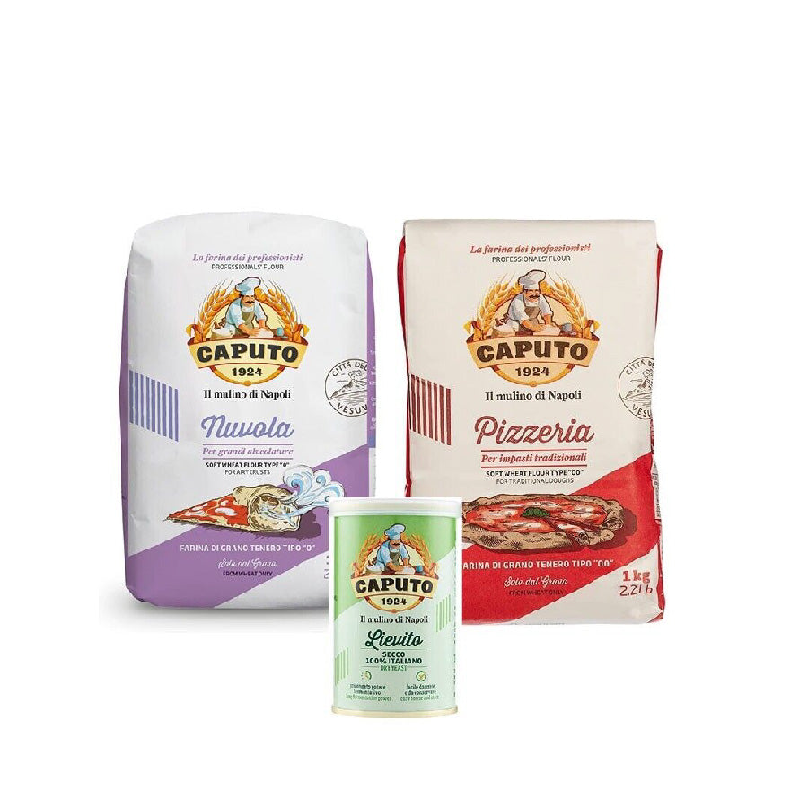 Farina Caputo – Mix – 5 Kg Pizzeria + 5 Kg Nuvola + 1 Pz Lievito Secco