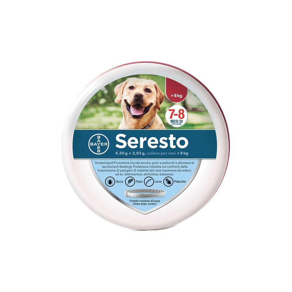 Elanco Seresto - Collare Antiparassitario Per Cani Medio/Grandi - Oltre 8 kg
