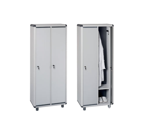 Garofalo – Easy Spogliatoio Professional – Mobile Spogliatoio 2 porte Sporco/Pulito con chiave – L72xP39xH175 cm.