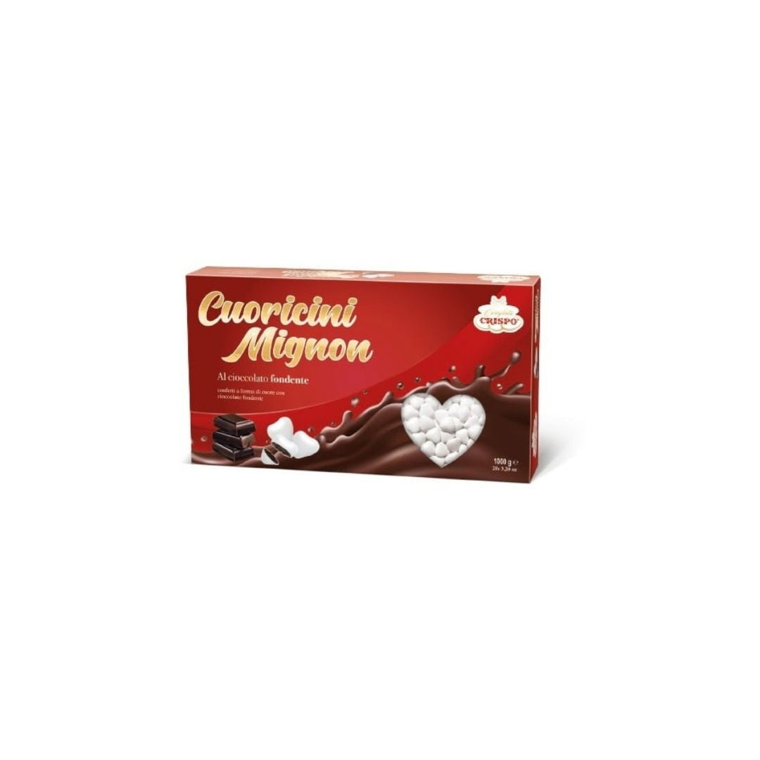 Confetti Crispo - Cuoricini Mignon - Colore Bianco - 1 Kg
