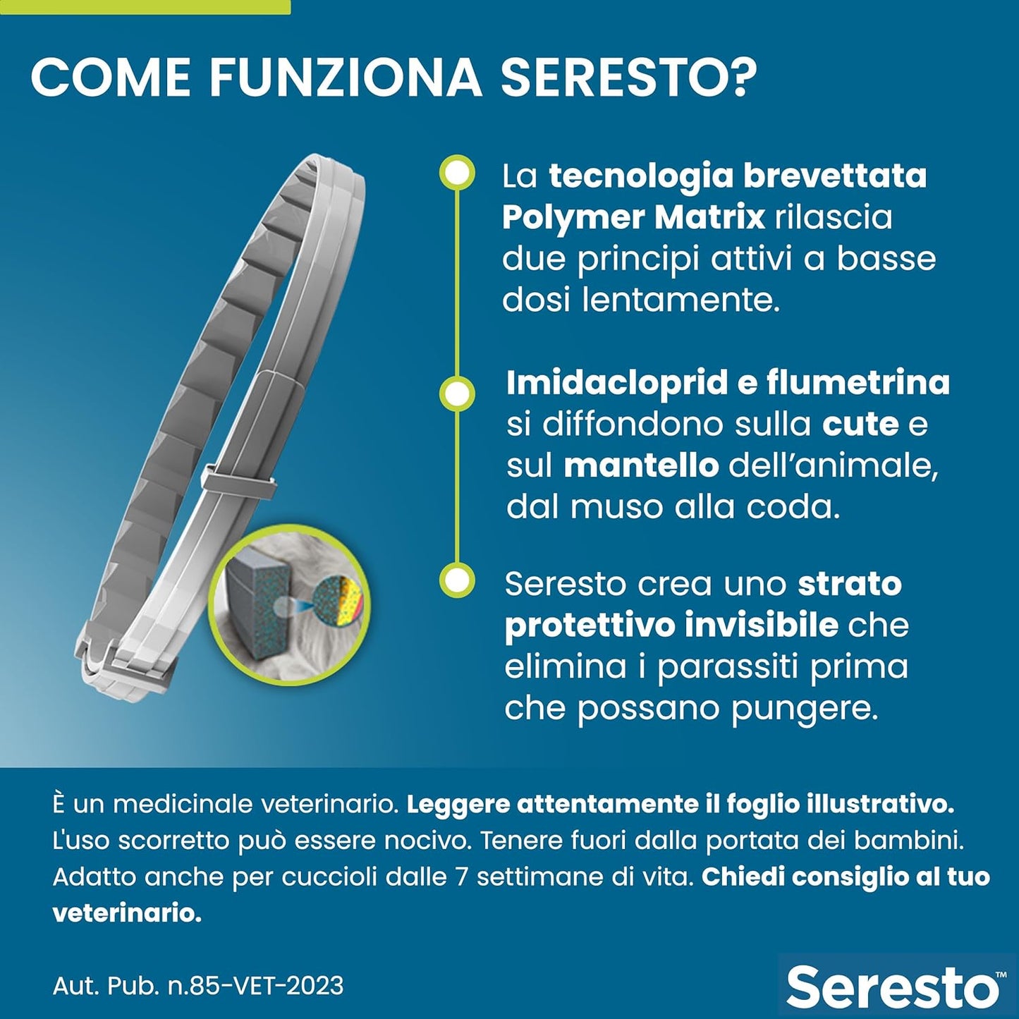 Elanco Seresto - Collare Antiparassitario Per Cani Medio/Grandi - Oltre 8 kg