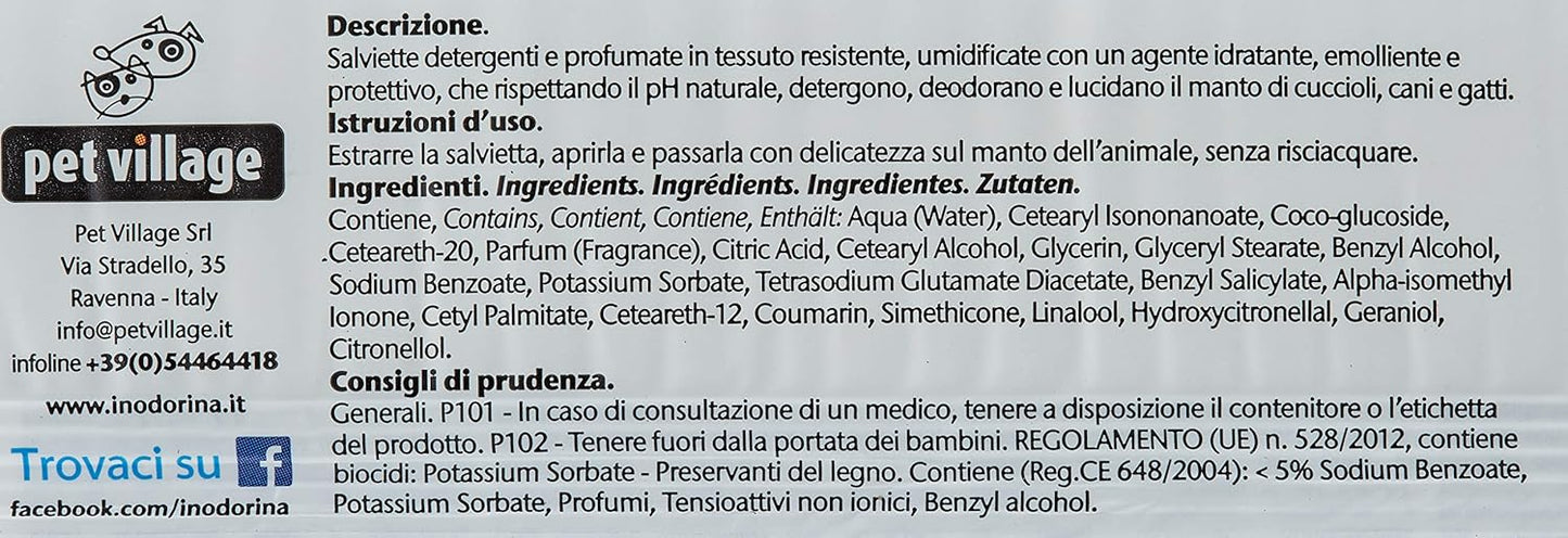 Inodorina - Tücher - Duft: Weißer Moschus - 40 Stück