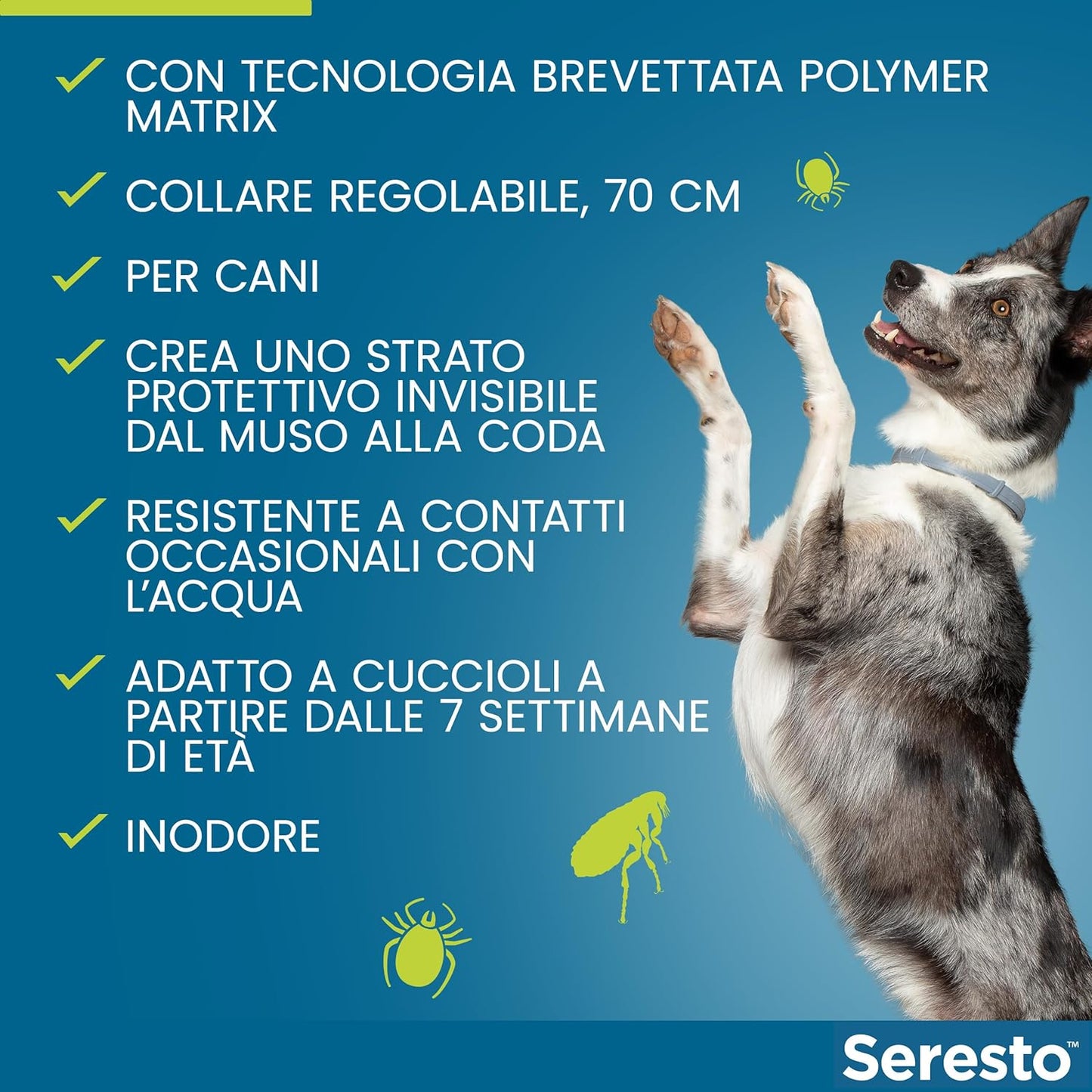 Elanco Seresto - Collare Antiparassitario Per Cani Medio/Grandi - Oltre 8 kg