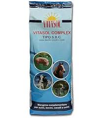 Vitasol Complex Tipo SBC – Integratore Zootecnico 2Kg per Cavalli, Suini e Bovini