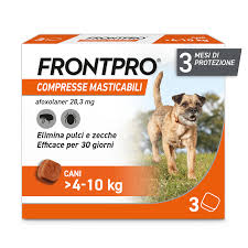 BOEHRINGER – 3 Compresse – Antiparassitario – FRONTPRO CANI – 4-10 KG
