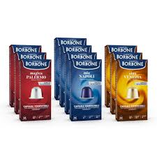 Caffè Borbone – Compatibile con Nespresso – Capsule In Alluminio – Mix Degustazione – 100 Capsule ALLUMINIO: (40 Mia Napoli, 30 Ciao Venezia, 30 Magica Palermo)