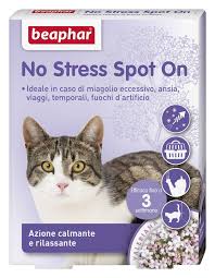 Beaphar – No Stress Spot On – 3 Pipette, Azione Calmante e Rilassante