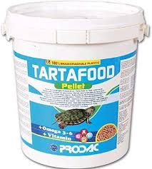 Prodac – TartaFood Pellet 5L/1kg – Mangime in Granuli per Tartarughe Acquatiche di Taglia Media e Grande