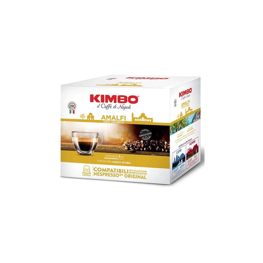 Caffè Kimbo Amalfi – Capsule Compatibili Nespresso® – Gusto Morbido e Mediterraneo