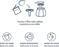 Caffè Borbone – MOKACIAO – Caffettiera a Cialde – 15 Cialde OMAGGIO