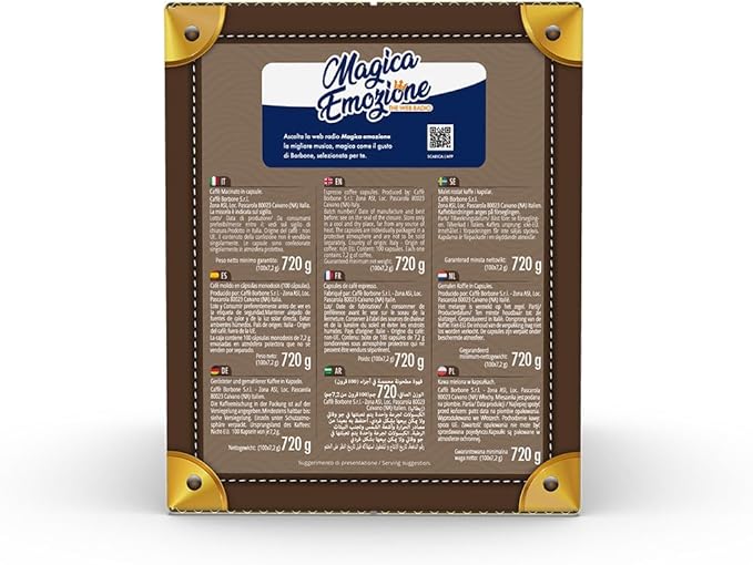 Caffè Borbone Don Carlo Blu – kompatibel mit Modo Mio – intensiver und cremiger Geschmack – Packung mit 50 Kapseln 