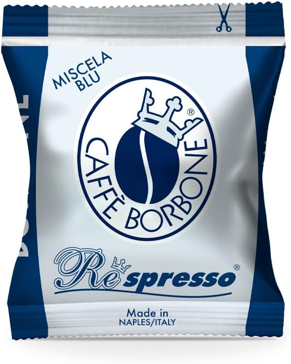 Caffè Borbone Respresso Blu – Nespresso-kompatibel – Ausgewogener und cremiger Geschmack – Box mit 50 Stück 