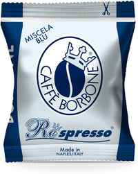 Caffè Borbone Respresso Blu – Nespresso-kompatibel – Ausgewogener und cremiger Geschmack – Box mit 50 Stück 