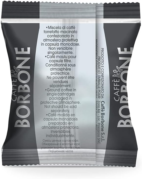 Caffè Borbone Respresso Nera – Nespresso-kompatibel – Intensive und entscheidende Mischung – Schachtel mit 50 Kapseln 