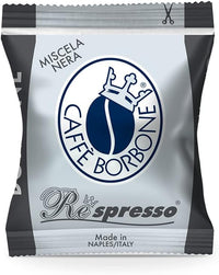 Caffè Borbone Respresso Nera – Nespresso-kompatibel – Intensive und entscheidende Mischung – Schachtel mit 50 Kapseln 