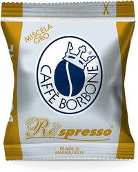Caffè Borbone Respresso Oro – Nespresso-kompatibel – Premium- und Aromamischung – Schachtel mit 50 Kapseln 
